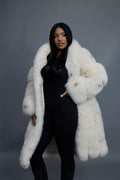 Women's Ramona Fox Trench Coat [Spotted Cream]