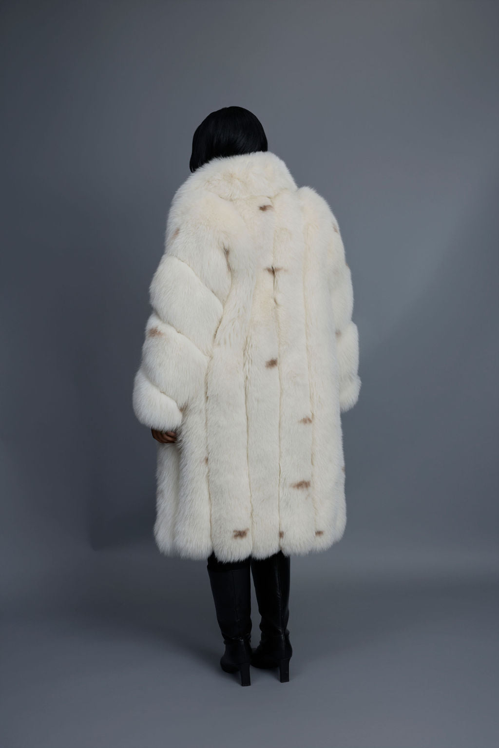 Women's Ramona Fox Trench Coat [Spotted Cream]