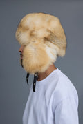 Unisex Fox Fur Russian Hat [Golden]