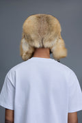 Unisex Fox Fur Russian Hat [Golden]