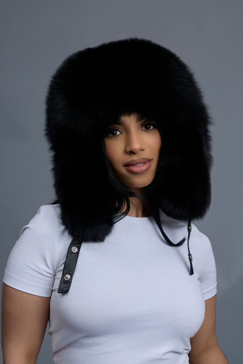 Women's Maria Fox Russian Hat [Black]