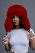 Women's Maria Fox Russian Hat [Red]