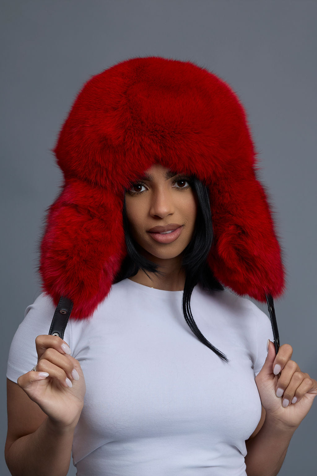 Women's Maria Fox Russian Hat [Red]