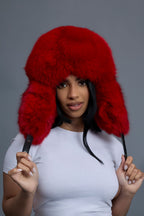 Women's Maria Fox Russian Hat [Red]