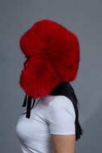 Women's Maria Fox Russian Hat [Red]
