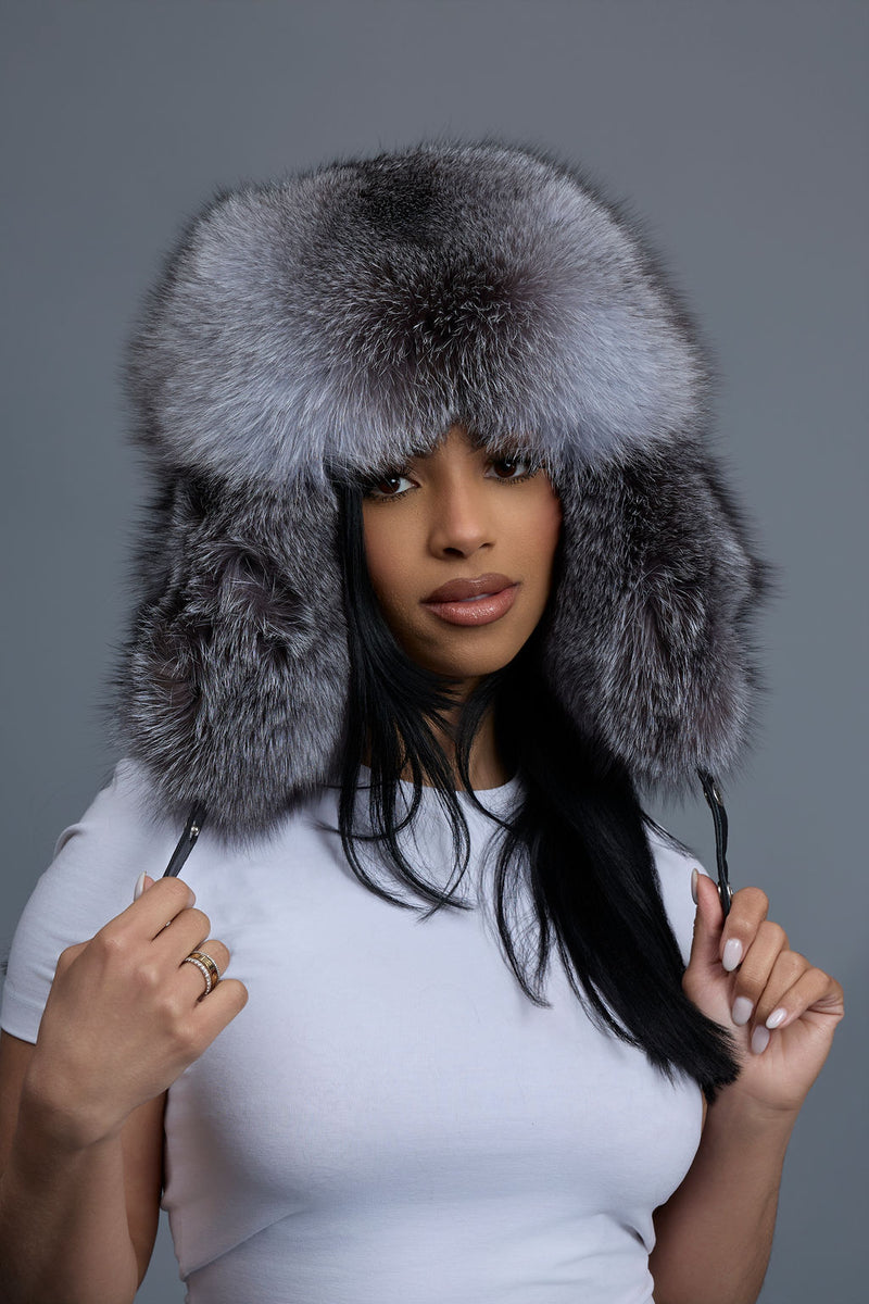 Women's Maria Fox Russian Hat [Silver]