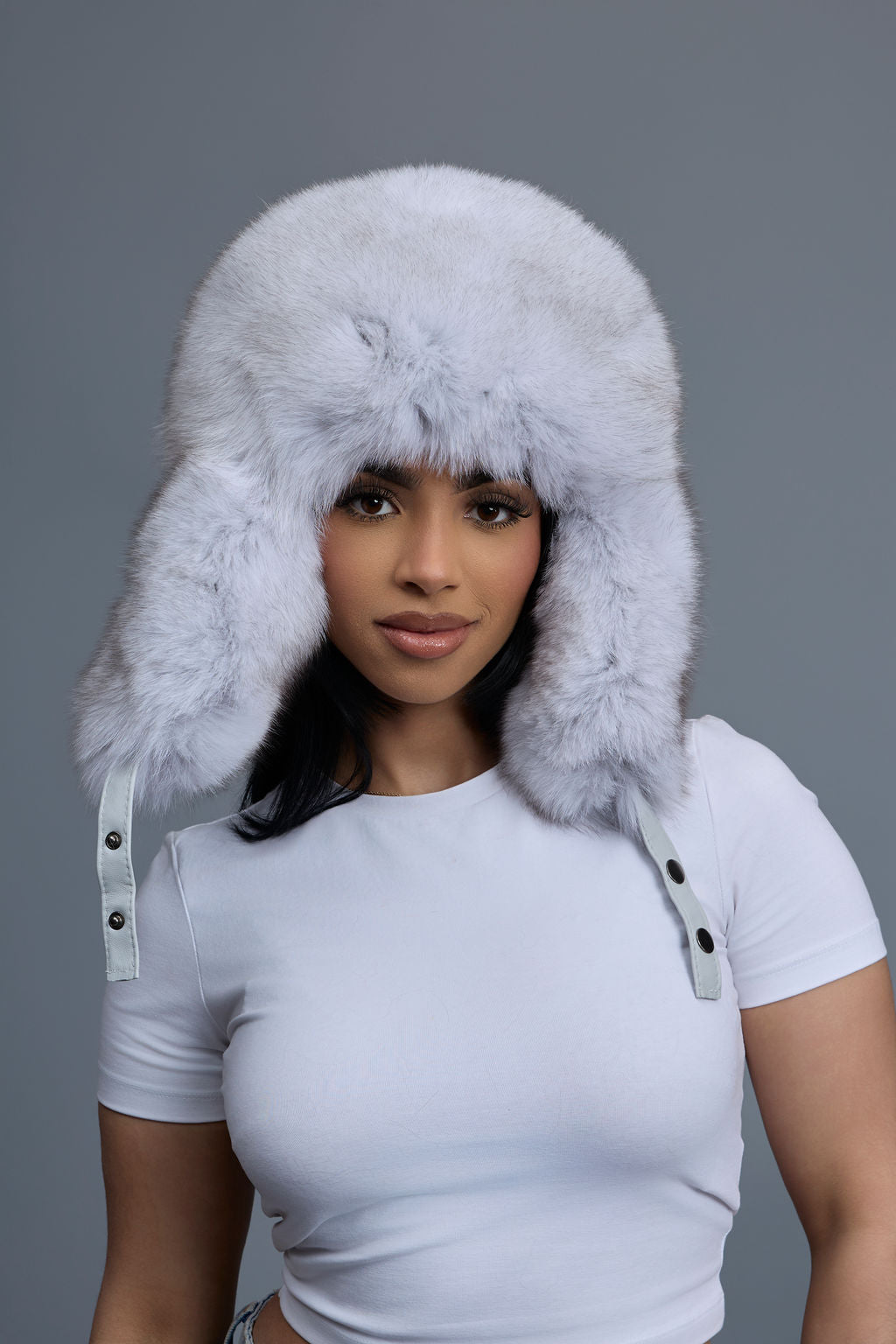 Women's Maria Fox Russian Hat [White]