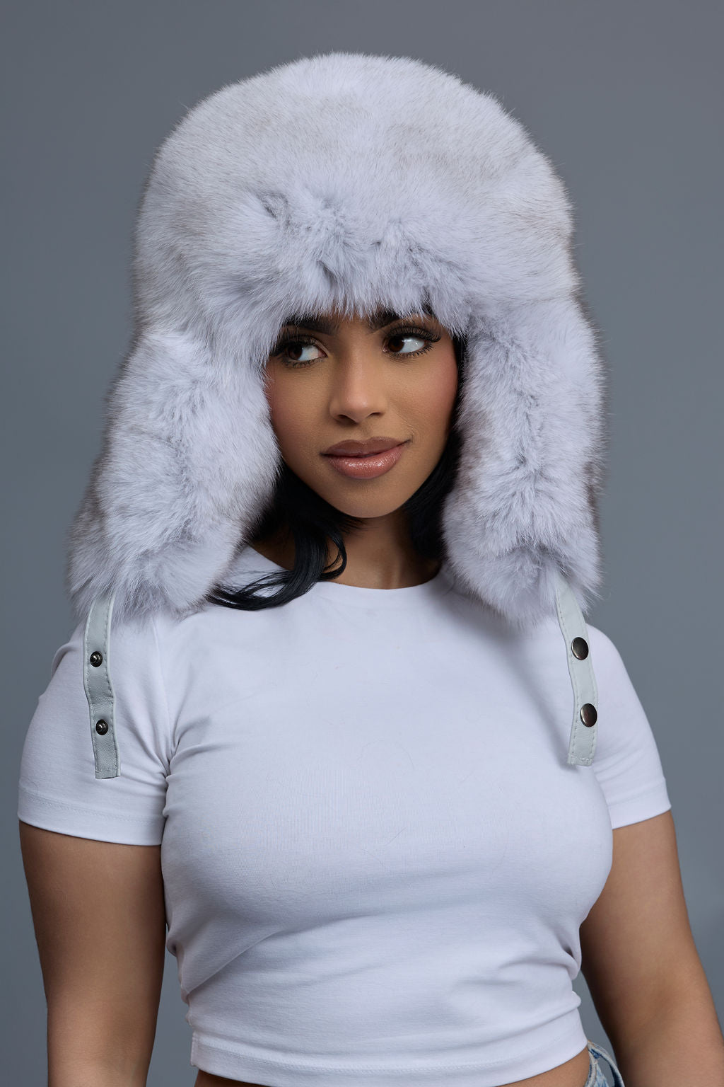 Women's Maria Fox Russian Hat [White]
