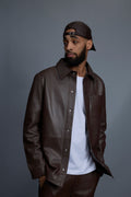 Men’s Luka Leather Shirt & Stack Pants Set