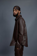 Men’s Luka Leather Shirt & Stack Pants Set