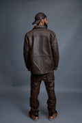 Men’s Luka Leather Shirt & Stack Pants Set