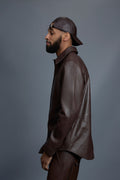 Men’s Luka Leather Shirt & Stack Pants Set