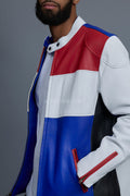 Men's Kyle Multi Color Leather Jacket