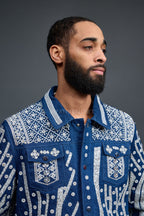 Men's Hand-Made Denim Jacket [Blue]
