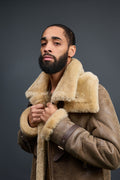 Men's Rome Sheepskin Shearling Coat [Green]