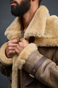 Men's Rome Sheepskin Shearling Coat [Green]