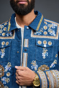 Men's Hand-Made Denim Jacket [Blue]