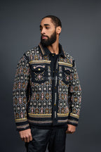 Men's Hand-Made Denim Jacket [Black]