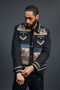 Men's Hand-Made Denim Jacket [Black]