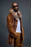 Men's Darius Mink 3/4 Length Coat [Whiskey]