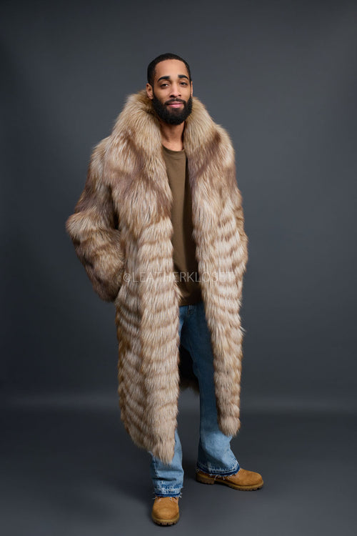 Men's Fight-Night Fox Coat [Natural]