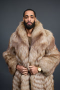 Men's Fight-Night Fox Coat [Natural]