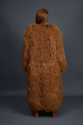 Women's Imani Mongolian Fur Trench Coat [Oatmeal]