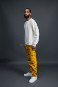 Men's Leather Stack Jean Pants [Yellow]