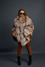 Women's Fox Fur Poncho