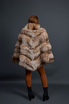 Women's Fox Fur Poncho