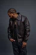 Men’s Classic Baseball Leather Jacket