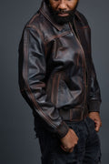Men’s Classic Baseball Leather Jacket