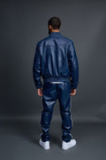 Men’s Brayden Leather Track Suit Sweatsuit