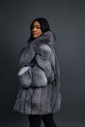 Women’s Full Skin Fox Stroller With Headband