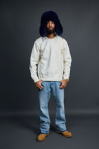 Unisex Fox Fur Russian Hat [Navy]