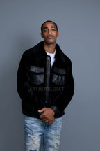 Men's Shepherd 2.0 Mouton Shearling Jacket [Black]