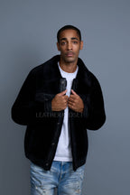 Men's Shepherd 2.0 Mouton Shearling Jacket [Black]