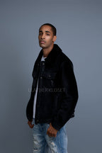 Men's Shepherd 2.0 Mouton Shearling Jacket [Black]