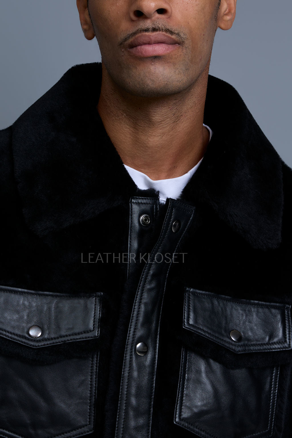 Men's Shepherd 2.0 Mouton Shearling Jacket [Black]