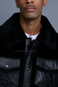 Men's Shepherd 2.0 Mouton Shearling Jacket [Black]