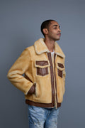 Men's Shepherd 2.0 Mouton Shearling Jacket [Whiskey]