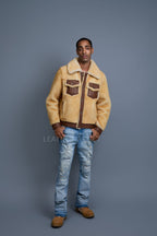 Men's Shepherd 2.0 Mouton Shearling Jacket [Whiskey]