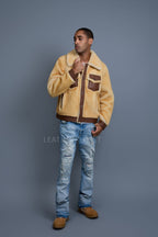 Men's Shepherd 2.0 Mouton Shearling Jacket [Whiskey]