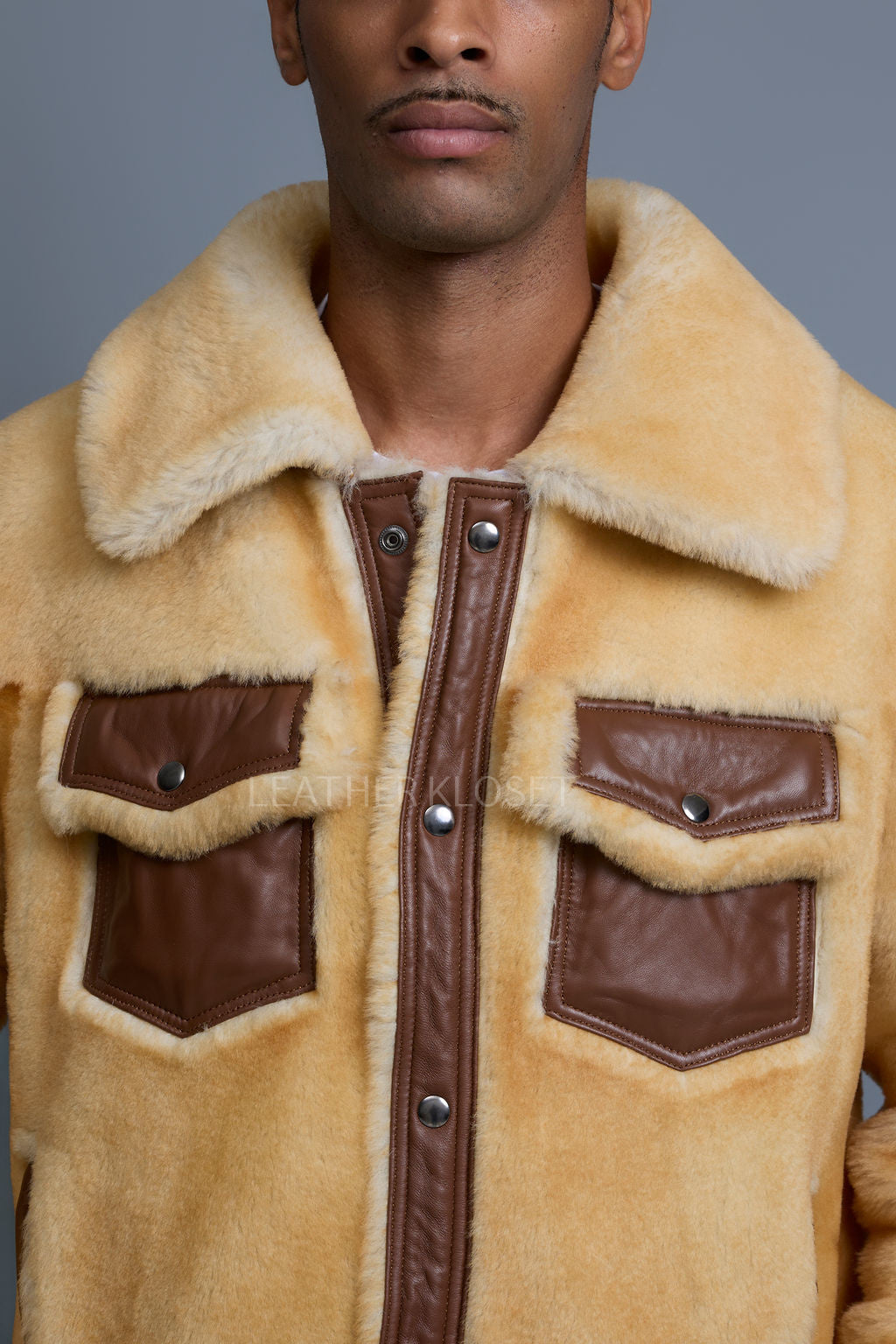 Men's Shepherd 2.0 Mouton Shearling Jacket [Whiskey]