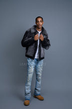 Men's Shepherd 2.0 Mouton Shearling Jacket [Shadow Black]