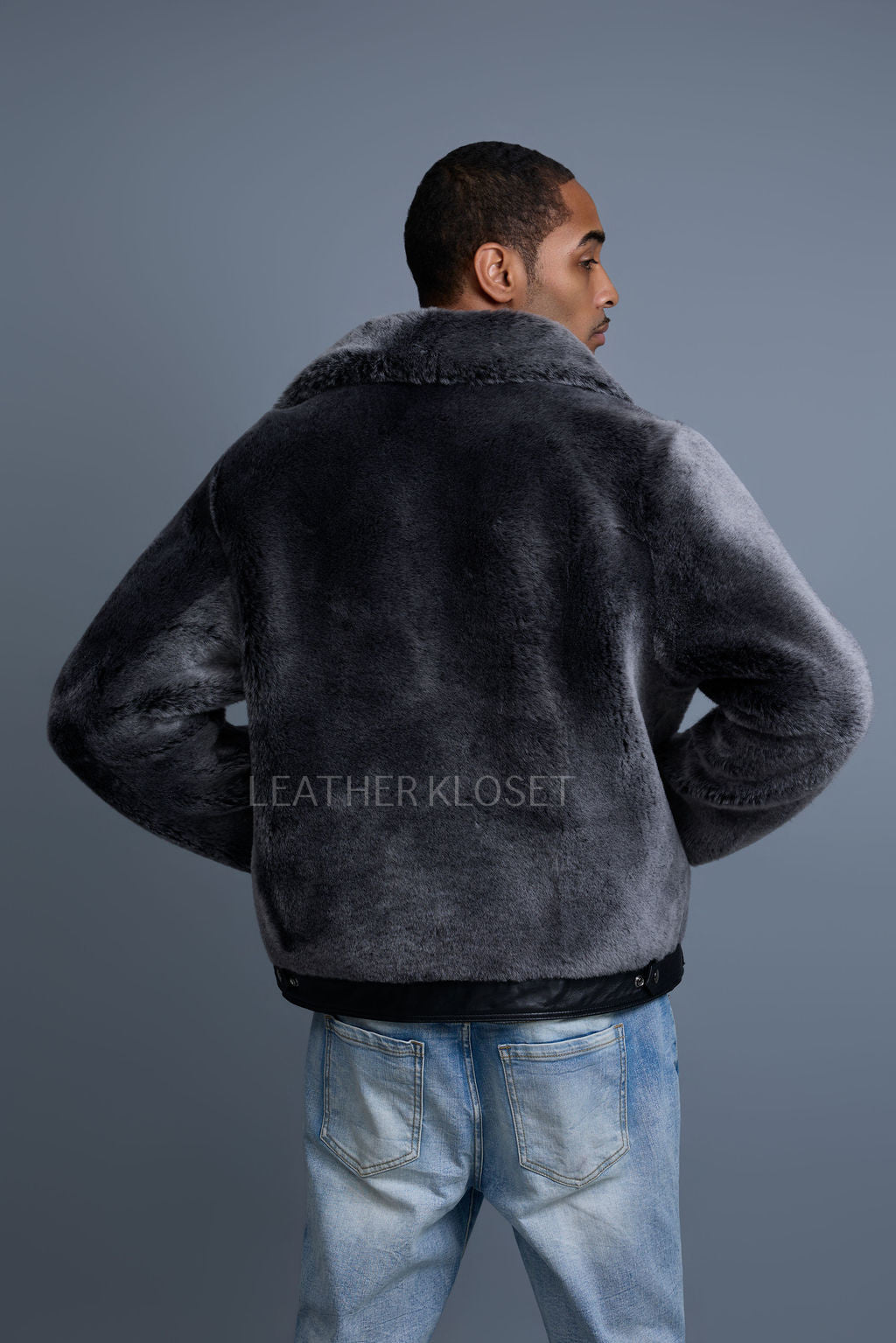 Men's Shepherd 2.0 Mouton Shearling Jacket [Shadow Black]