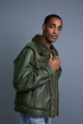 Men's Shepherd Shearling Jacket [Military Green]