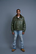 Men's Shepherd Shearling Jacket [Military Green]