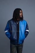 Men's Baseball Multi Color Jacket [Navy/Royal/White]