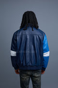 Men's Baseball Multi Color Jacket [Navy/Royal/White]